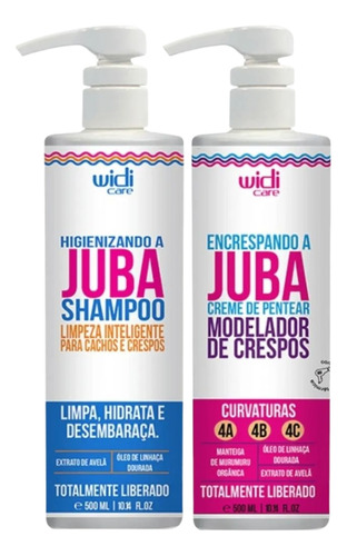Kit Widi Care Juba Shampoo E Creme Encrespando A Juba 500ml