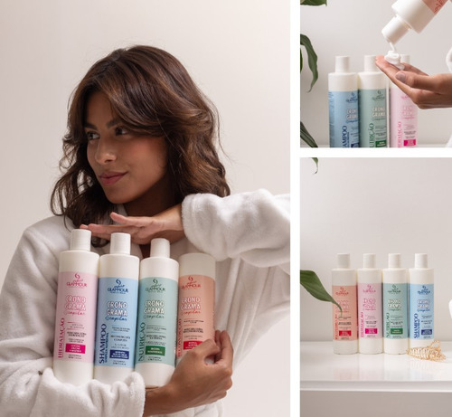 Cronograma 4 Passos Shampoo Equilibrante Máscaras Hidratação