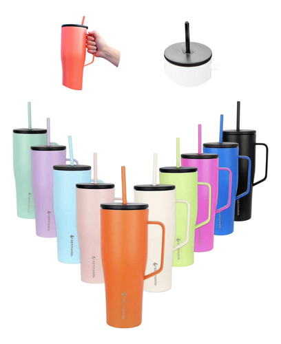 5 Termo Detitanio Termico 700 Ml Varios Colores Mayoreo