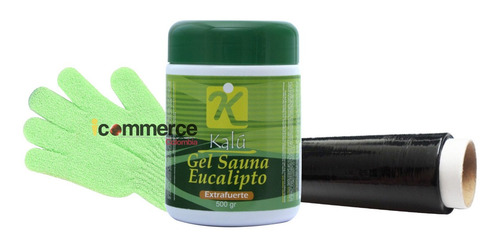 Kit Gel Reductor Caliente Sauna + Plástico Osmótico Yodado