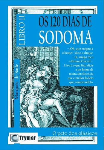 Libro Os 120 Dias De Sodoma. Tomo 2 - Marques De Sade