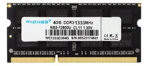 Comprar Memoria Ram Wicgtyp 4gb Ddr3 Sodimm 1333 Mhz Notebook