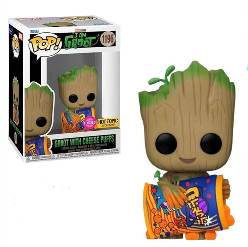 Funko Pop! Groot  With Cheese Puffs Flocked Exclusive