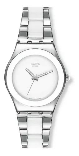 Reloj Swatch Mujer Plateado Y Blanco Tresor Blanc Yls141gc | COOL TIME  OFICIAL