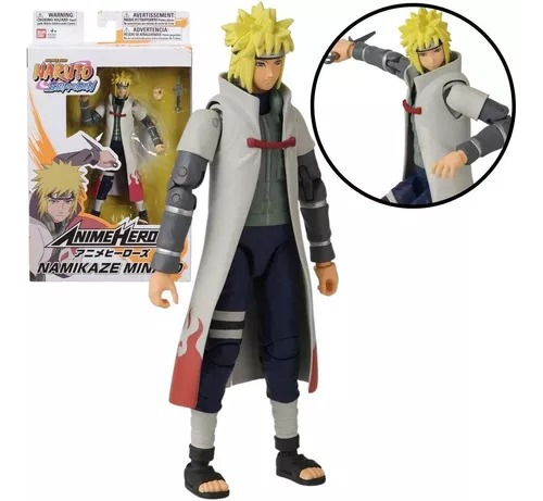 Boneco Minato Namikaze - Naruto Action Anime Heroes - Bandai