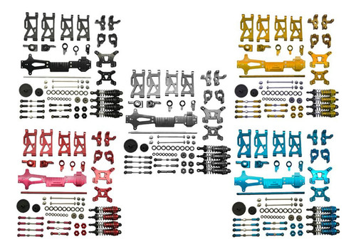 . Wltoys 144001 Rc Car Upgrade Metal Kit Piezas Brazos Rojo