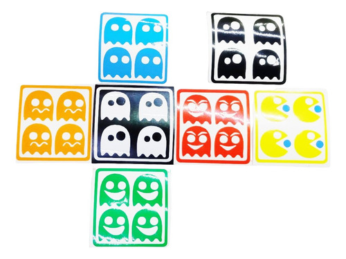 Cubo Rubik 2x2 Stickers Pacman Version 1
