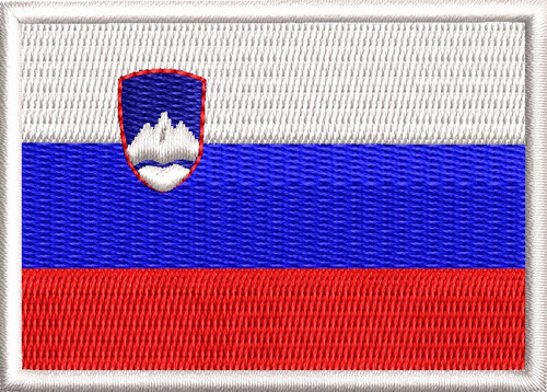 Patch Bordado Bandeira Eslovênia Motociclista Militar Ban450