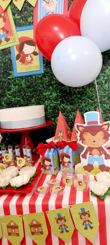 Chapeuzinho Vermelho 100 Itens Decoração Festa Aniversário