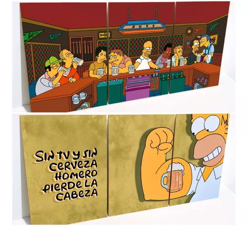 Cuadro decorativo de Homer Simpson - Tu Tienda Shoka