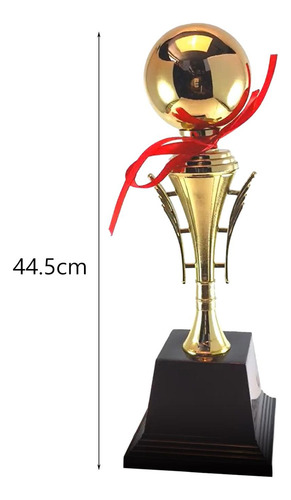 L Troféu Esférico Bola Dourada De Futebol Grande 44,5 Cm