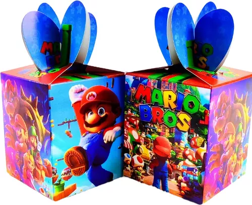 Caja Sorpresa Mario Bros Cumpleaños Premium Personalizado - Nube de Algodón  Chile