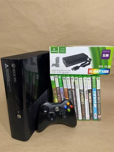 Xbox 360 Desbloqueado  10 Jogos 1 Controle Completo - Desconto no Preço