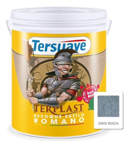 Tersuave Terplast Romano 6 Kgs Grano Mediano - Mix Color Gris Roca