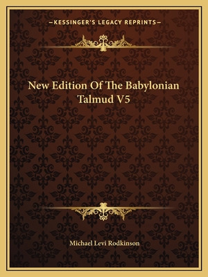 Libro New Edition Of The Babylonian Talmud V5 - Rodkinson...