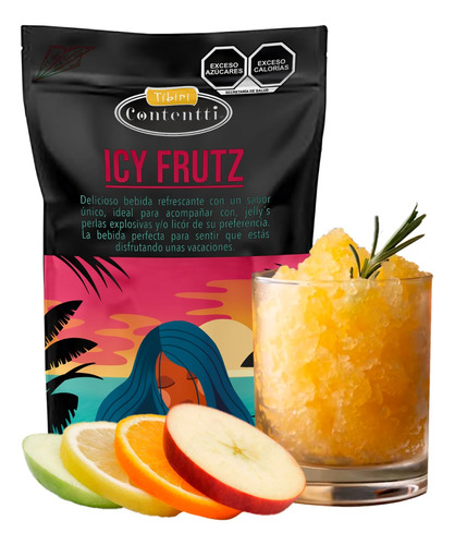 Icy Frutz Ponche De Frutas 125 G Tibiri  Fácil Preparación