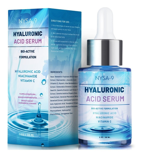 Nysa-9 Acido Hialuronico Serum, Vitamina C Niacinamide 30ml