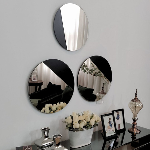 Conjunto De Espelhos De Parede Moon