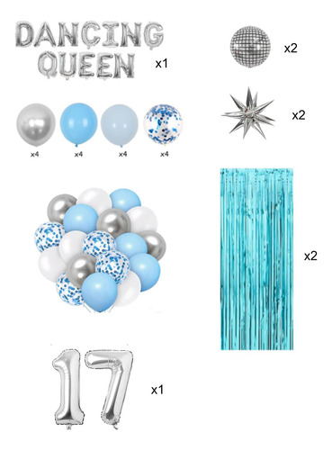 Kit Cumpleaños Decoracion Mamma Mia Dancing Queen