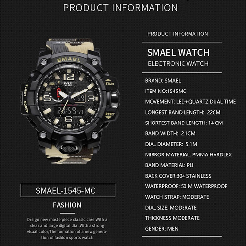 Relogios Masculinos S Shock Smael Importado C/ Nfe Promoção