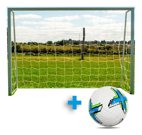 Arco De Futbol Infantil Mundial Qatar 1.7 X 1.3 M  + Pelota