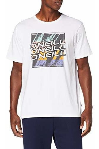 Playera Cuello Redondo O'neill Triple Logo Block Blanco