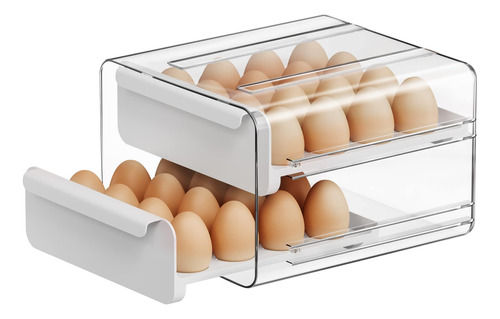 Soporte De Huevos De Gran Capacidad Para Refrigerador, Conte