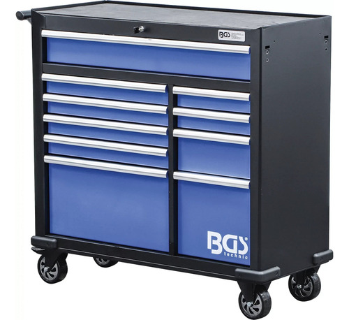 BGS Technic 4206 gabinete móvil azul con 10 cajones