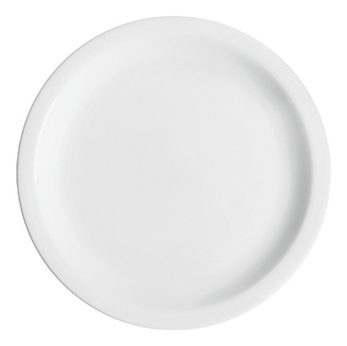 Imagem 2 de 5 de Kit 8 Prato Raso Jantar Iguaçu 25cm Refeição Porcelana