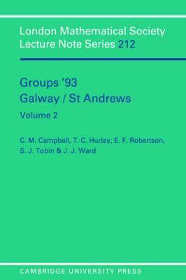 Libro Groups '93 Galway/st Andrews: Volume 2 - C. M. Camp...