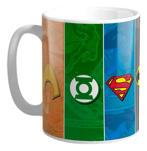 Taza De Plastico Liga De La Justicia Super Heroes