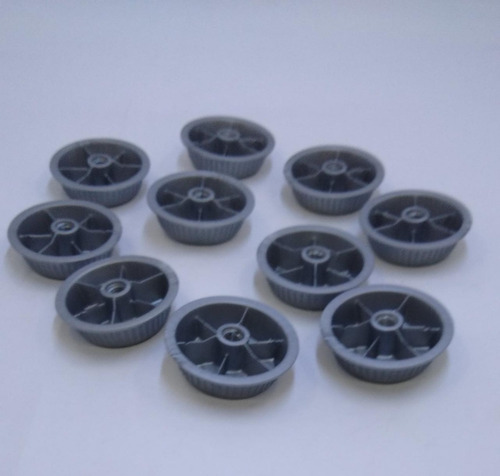 Imagem 2 de 4 de Botao Helice S/porca Vent.vt30/40 Prata Mondial(kit 10 Unds)