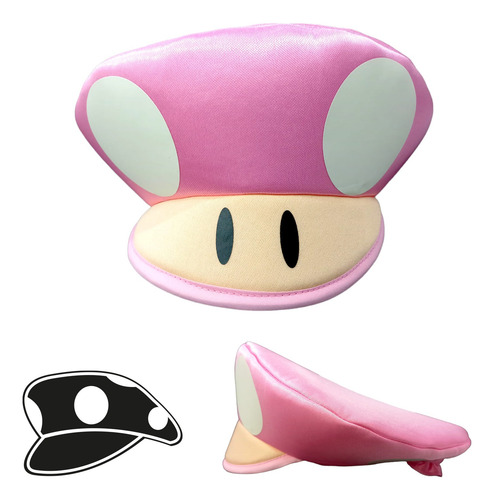 Boinas Mario Luigi Peach Disfraz Brilla Obscuridad Combo Boinas X 8 Piezas