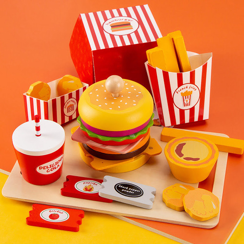 Hamburguesa, Papas Y Acc De Encastre Infantil-montessori