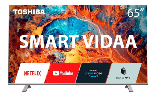 Imagem 1 de 10 de Smart Tv Toshiba 65 Pol 65c350kb Dled 4k Smart Tb006 Vidaa