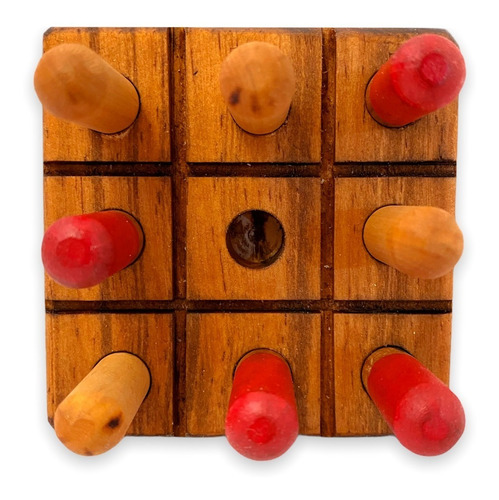 Imagen 5 de 7 de Juego De Mesa Para Niños Ta Te Ti De Madera X12