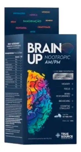 comprar Nootrópico Brain Up Amu002Fpm 60 Tabletes True Source Sem Sabor