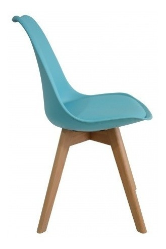 Mueble Silla Acolchonada Turquesa Simil Eames Mobelstore 