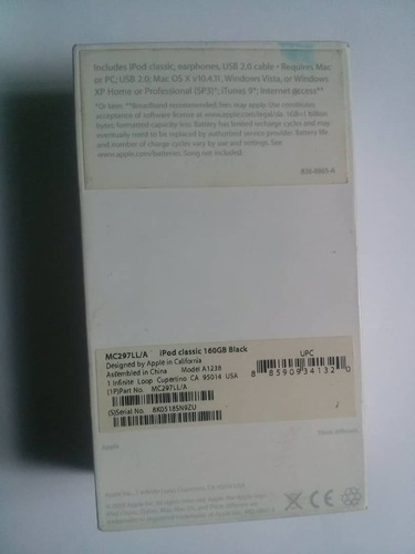 iPod Classic 160 Gb 7 Th Generación