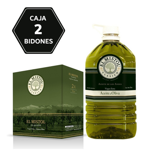 Aceite De Oliva El Mistol Clásico X 5l (caja 2 Bidones)