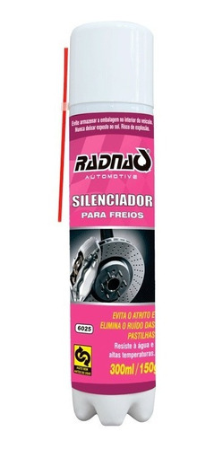 Imagem 1 de 2 de Silenciador Para Freios Radnaq 6025 300ml