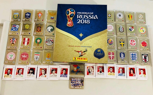 Imagen 1 de 8 de Álbum Panini Gold Edition Rusia 2018 - Set Completo