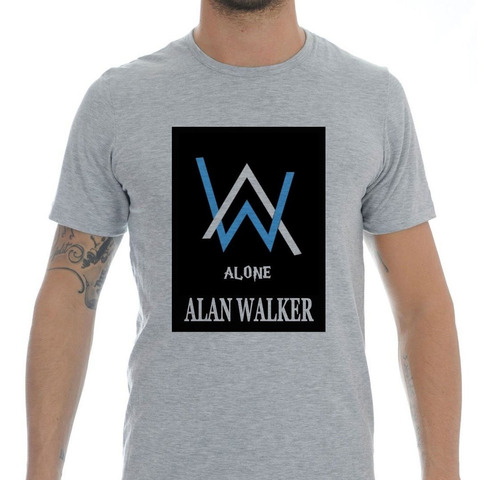 Alan Walker Remera Gris Varios Talles Y Modelos