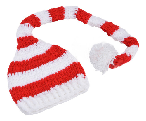 Gorro De Papá Noel Para Niños, Tejido Navideño, Con Forma De