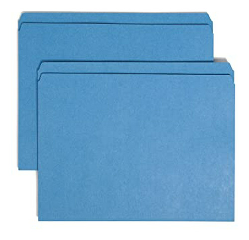 Carpeta Smead, Reforzada, Azul, 100 Por Caja.