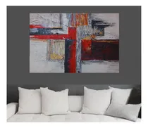 Comprar Cuadro Decorativo Abstracto Pintado Mano Grande Moderno Arte