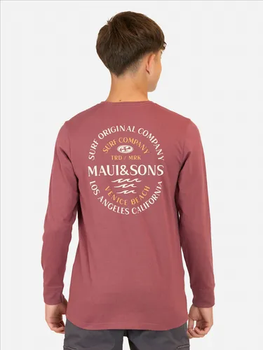Polera Ml Flamingo Rojo Infantil Maui And Sons