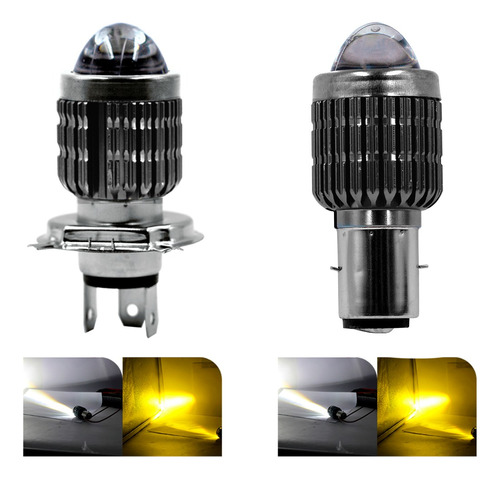 Foco Proyector Hiper Led Lupa Bicolor Motocicleta H4 B35 B20