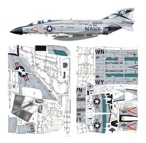 F4 Phantom Vf-96 1.33 Papercraft