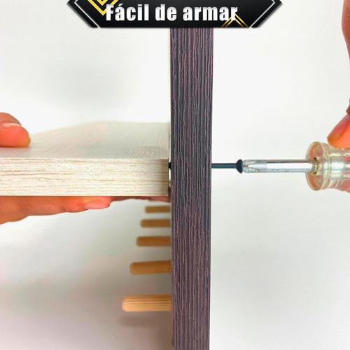 Imagen 9 de 10 de Portallaves Organizador De Pared Melamina Moderno Perchero